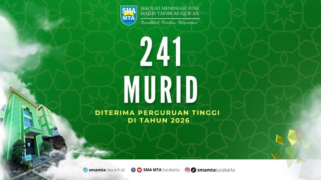 PENDATAAN TRACER STUDY ALUMNI SMA MTA SURAKARTA YANG DITERIMA PERGURUAN TINGGI DI  TAHUN 2026